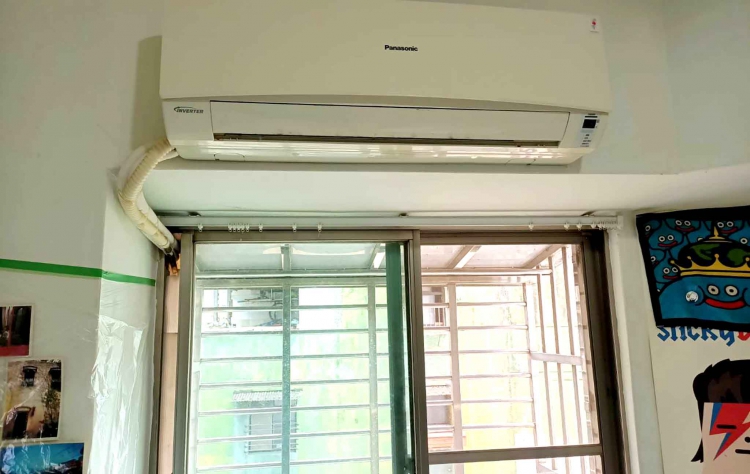 冷氣管線穿窗好礙眼