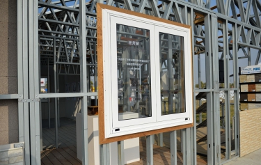 嘉義縣太保市冷軋型鋼構造外掛式防風雨節能隔音窗