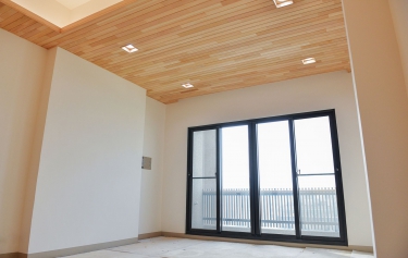 台南市仁德區透天別墅頂樓落地採光窗