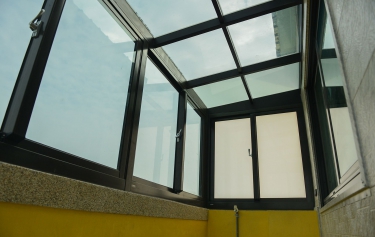 台南市仁德區透天別墅後陽台隔音窗