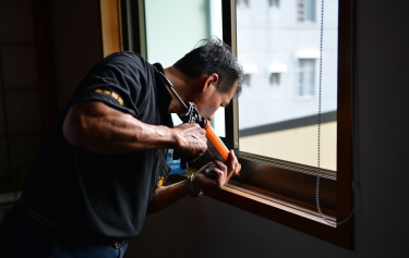 台南市新營區透天別墅舊換新-王牌氣密窗施工過程-1