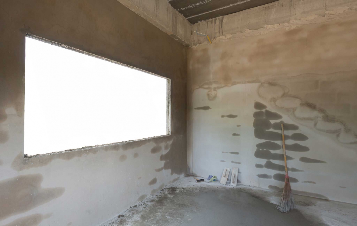 自地自建流程：水泥板模