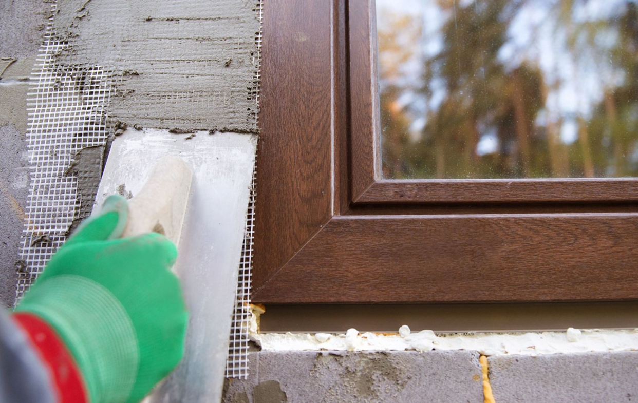 凸出之水泥塊要抹平方便防水層之加入示意圖