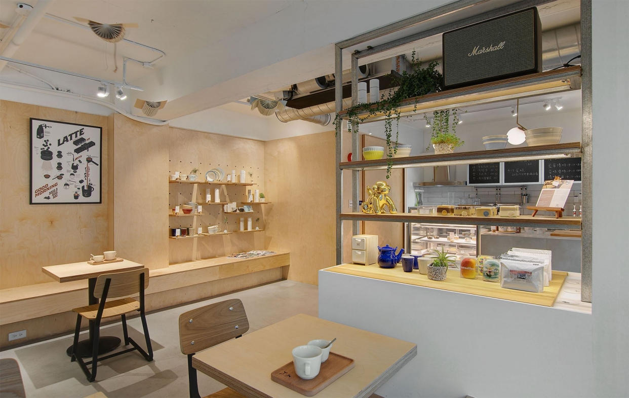 單純日式氛圍的咖啡廳