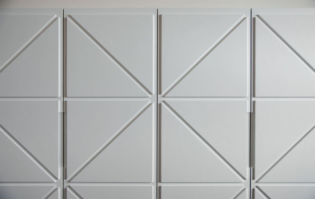 白色裝飾讓視覺一致性