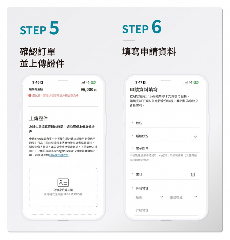 零卡分期步驟5、6