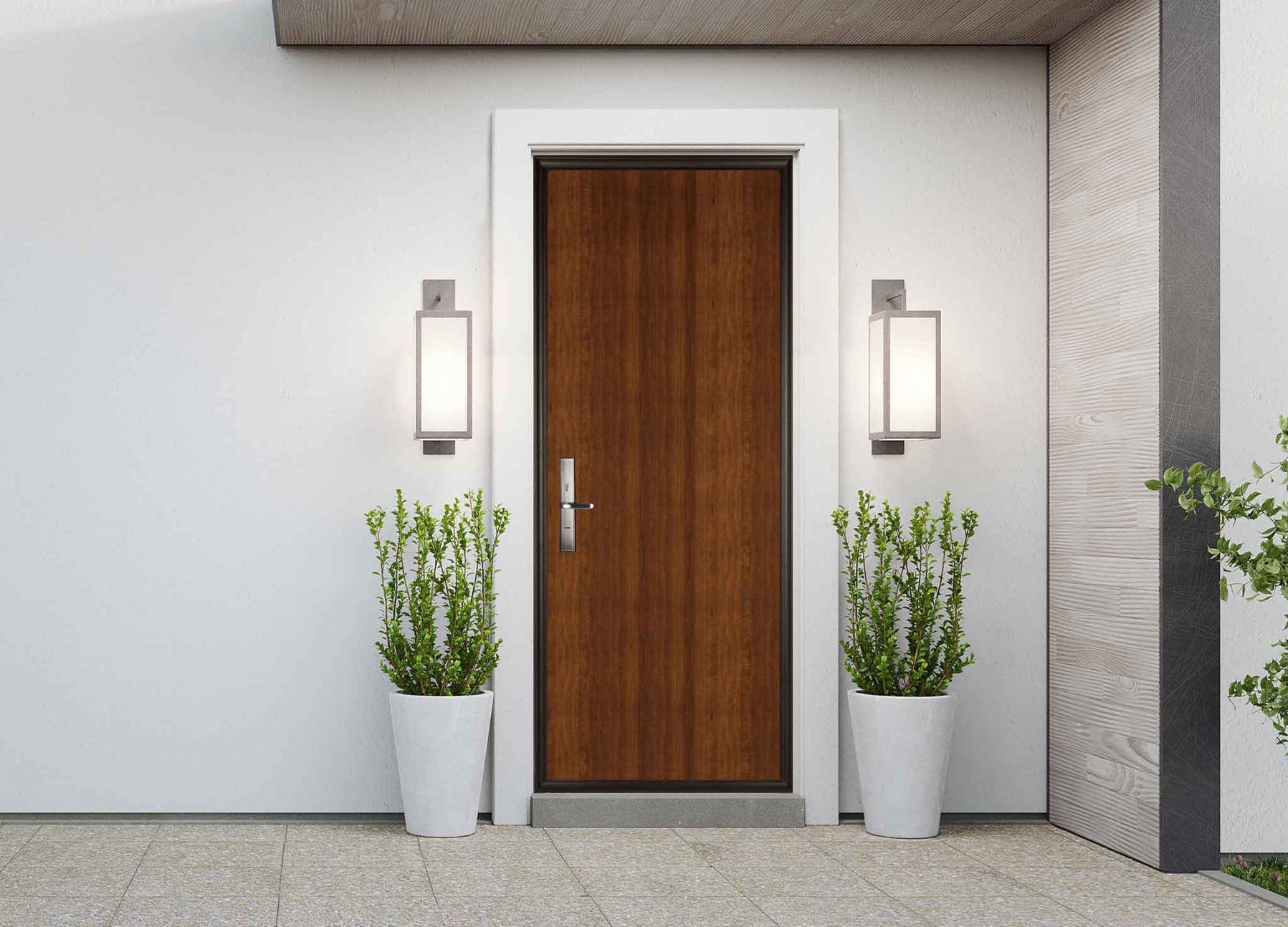 全天候玄關門金屬防水面板