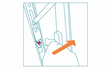 全天候氣密推開窗兒童防墜裝置使用方法-1.推開窗戶