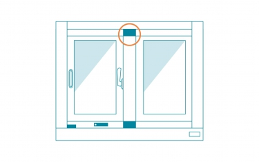 全天候橫拉窗窗扇內拆方式-2.將阻風檔螺絲鬆開