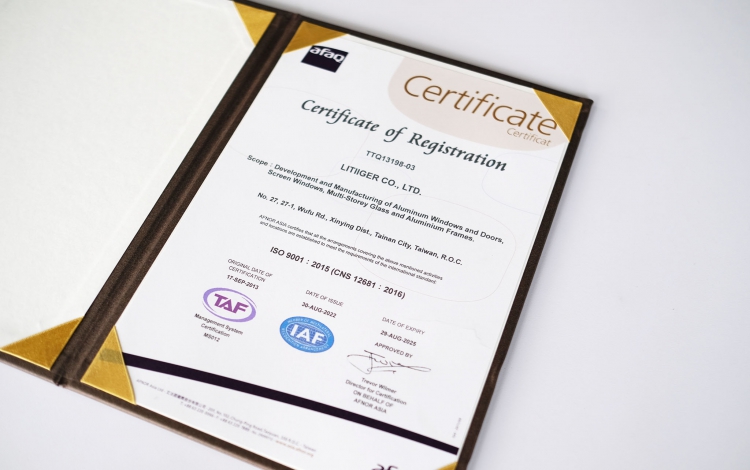 ISO 9001：2015 品質管理系統Quality management systems